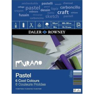 Daler Rowney Murano Pastel Paper Skicár 40, 6 x 30, 5 cm 160 g Cool Colours vyobraziť