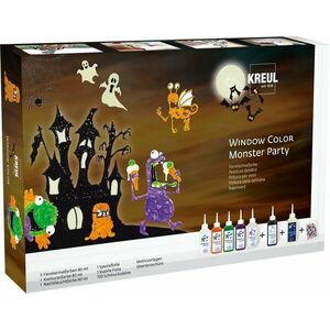 Kreul 42850 Sada farieb na sklo Monster Party 7 x 80 ml vyobraziť