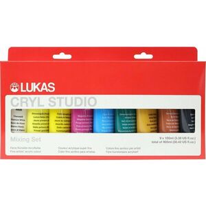 Lukas Cryl Studio Sada akrylových farieb Mix 1 9 x 100 ml vyobraziť