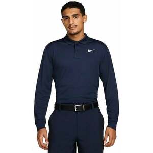 Nike Dri-Fit Victory Solid Mens Long Sleeve Obsidian/White L Polo košeľa vyobraziť