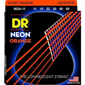 DR Strings NOA-11 HiDef Neon Struny pre akustickú gitaru vyobraziť