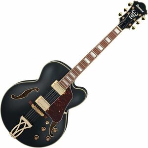 Ibanez AF75G Artcore Black Flat Semiakustická gitara vyobraziť