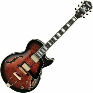 Ibanez AG95QA-DBS Dark Brown Sunburst Semiakustická gitara vyobraziť