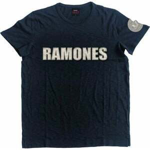 Ramones Tričko Logo & Presidential Seal Unisex Navy Blue M vyobraziť