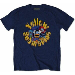 The Beatles Tričko Yellow Submarine Baddies Unisex Navy Blue M vyobraziť