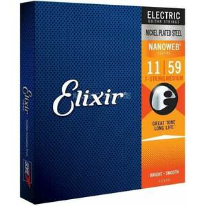 Elixir Nanoweb 12106 Medium 7-String Struny pre elektrickú gitaru vyobraziť