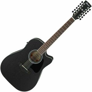 Ibanez AW8412CE-WK Weathered Black 12-strunová elektroakustická gitara vyobraziť