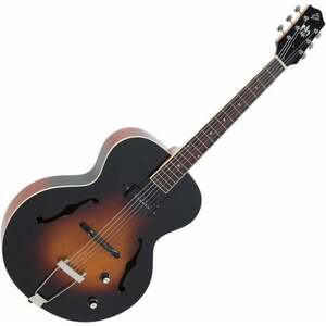 The Loar LH-309 Vintage Sunburst Semiakustická gitara vyobraziť