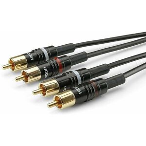 Sommer Cable Basic HBP-C2-0090 0, 9 m Čierna Hi-Fi Audio kábel vyobraziť