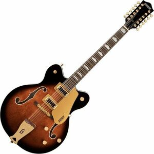 Gretsch G5422G-12 Electromatic DC LRL Single Barrel Burst Semiakustická gitara vyobraziť