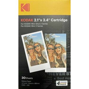 KODAK Cartridge 2, 1x3, 4'' 30-pack 30 ks Fotopapier vyobraziť