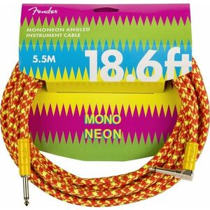 Fender MonoNeon Instrument Cable 5, 5 m Rovný - Zalomený Nástrojový kábel vyobraziť