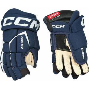 CCM Tacks AS 580 JR 12 Navy/White Hokejové rukavice vyobraziť