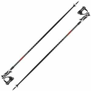 Leki Hot Shot S Eloxal Black/Anodized Grey/Bright Red 130 cm Lyžiarske palice vyobraziť