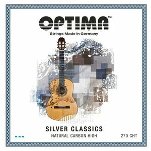 Optima 270.CHT Silver Classics Carbon High Nylonové struny pre klasickú gitaru vyobraziť