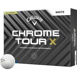 Callaway Chrome Tour X White Basic Golfové lopty vyobraziť