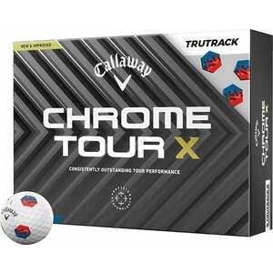 Callaway Chrome Tour X White TruTrack Golfové lopty vyobraziť