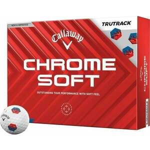 Callaway Chrome Soft 2024 White TruTrack Golfové lopty vyobraziť