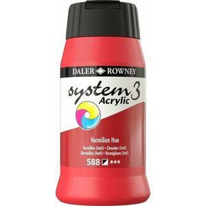 Daler Rowney System3 Akrylová farba Vermilion Hue 500 ml 1 ks vyobraziť