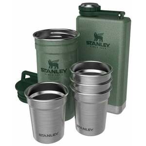 Stanley Adventure Pre-Party Shot Glass + Flask Set Hammertone Green 230ml-4 x 59ml Ploskačka-Pohár vyobraziť