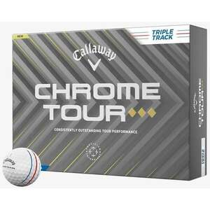 Callaway Chrome Tour Triple Diamond White Triple Track Golfové lopty vyobraziť