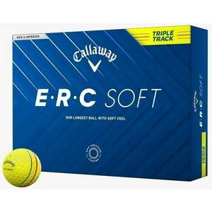 Callaway ERC Soft 2025 Yellow Triple Track Golfové lopty vyobraziť