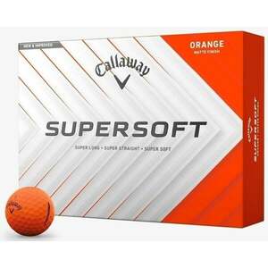 Callaway Supersoft 2025 Matte Orange Basic Golfové lopty vyobraziť