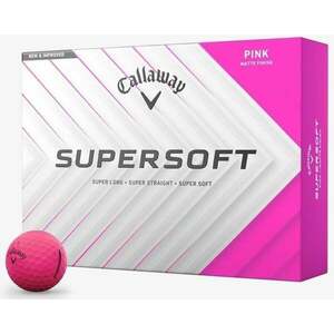 Callaway Supersoft 2025 Matte Pink Basic Golfové lopty vyobraziť