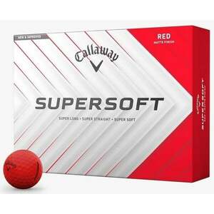 Callaway Supersoft 2025 Matte Red Basic Golfové lopty vyobraziť