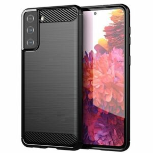 MG Carbon Case Flexible silikónový kryt na Samsung Galaxy S21 Plus 5G, čierny vyobraziť