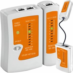 MG Bigstren tester káblov RJ45 / RJ11, biely/oranžový vyobraziť