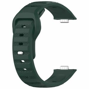 BStrap Silicone remienok na Huawei Watch Fit 3, dark green vyobraziť