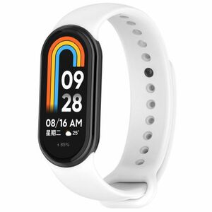 BStrap Silicone remienok na Xiaomi Smart Band 8 / 9, white vyobraziť