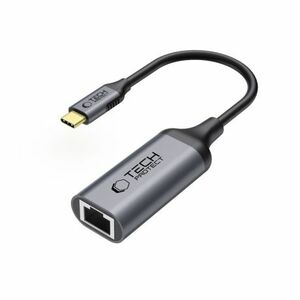 Tech-Protect Ultraboost adaptér USB-C / RJ45, čierny vyobraziť