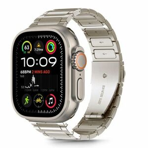 Tech-Protect Stainless remienok na Apple Watch 44/45/46/49mm, titanium vyobraziť