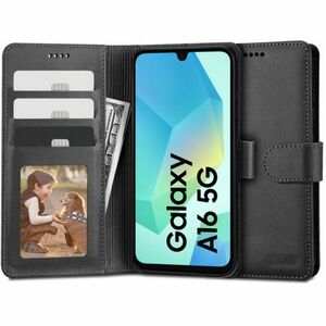 Tech-Protect Wallet knižkové puzdro na Samsung Galaxy A16 4G / 5G, čierne vyobraziť