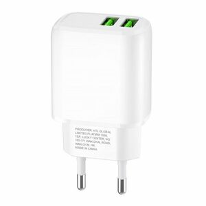 MG CUWCW sieťová nabíjačka 2x USB 30W 2.4A, biela vyobraziť