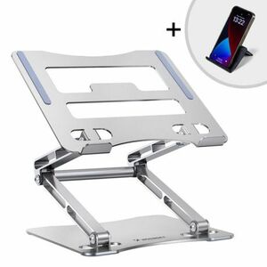 MG Laptop Stand V1 stojan na notebook + stojan na mobil, strieborný (WRS-CPY75DSS) vyobraziť