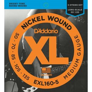 D'Addario EXL160-5 Struny pre 5-strunovú basgitaru vyobraziť