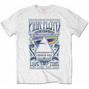 Pink Floyd Tričko Carnegie Hall Poster Unisex White 2XL vyobraziť