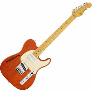 G&L Bluesboy Clear Orange Semiakustická gitara vyobraziť